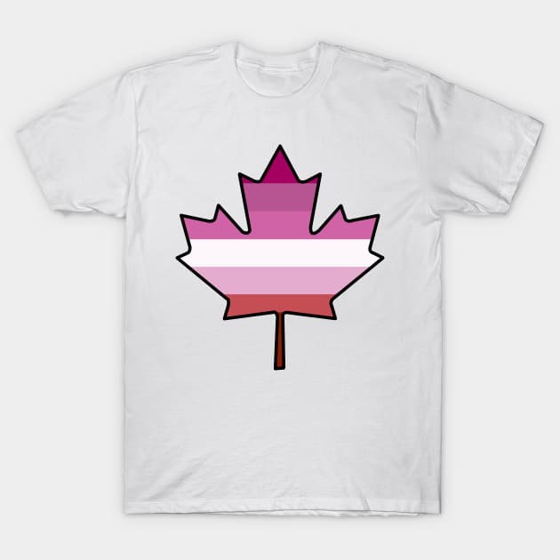 Maple Leaf Lesbian Pride! T-Shirt by somekindofguru